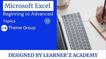 Theme Group of Page Layout Tab in MS Excel part 11 Advance Level