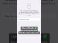 Restored WhatsApp number