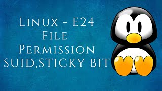 Linux-E24 File Permissions | SUID,GUID, sticky bit | Tamil