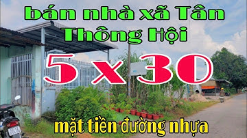 Nhà đất Củ Chi giá rẻ, bán nhà cấp 4, mặt tiền đường nhựa, thuộc, xã tân Thông hội