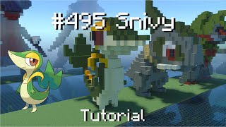 How To Build A Pokémon Snivy In Minecraft Tutorial