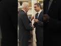 Kyriakos mitsotakis meets with joe biden at the whitehouse