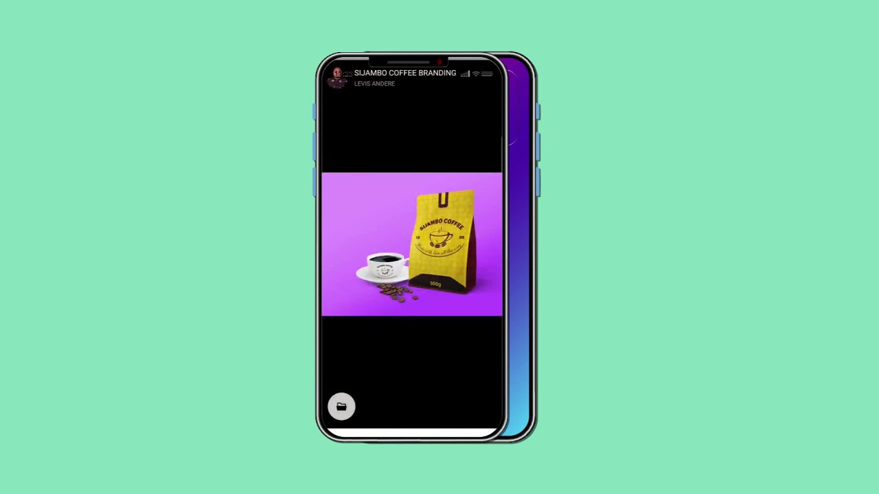 Mobile App Display for a Behance Case