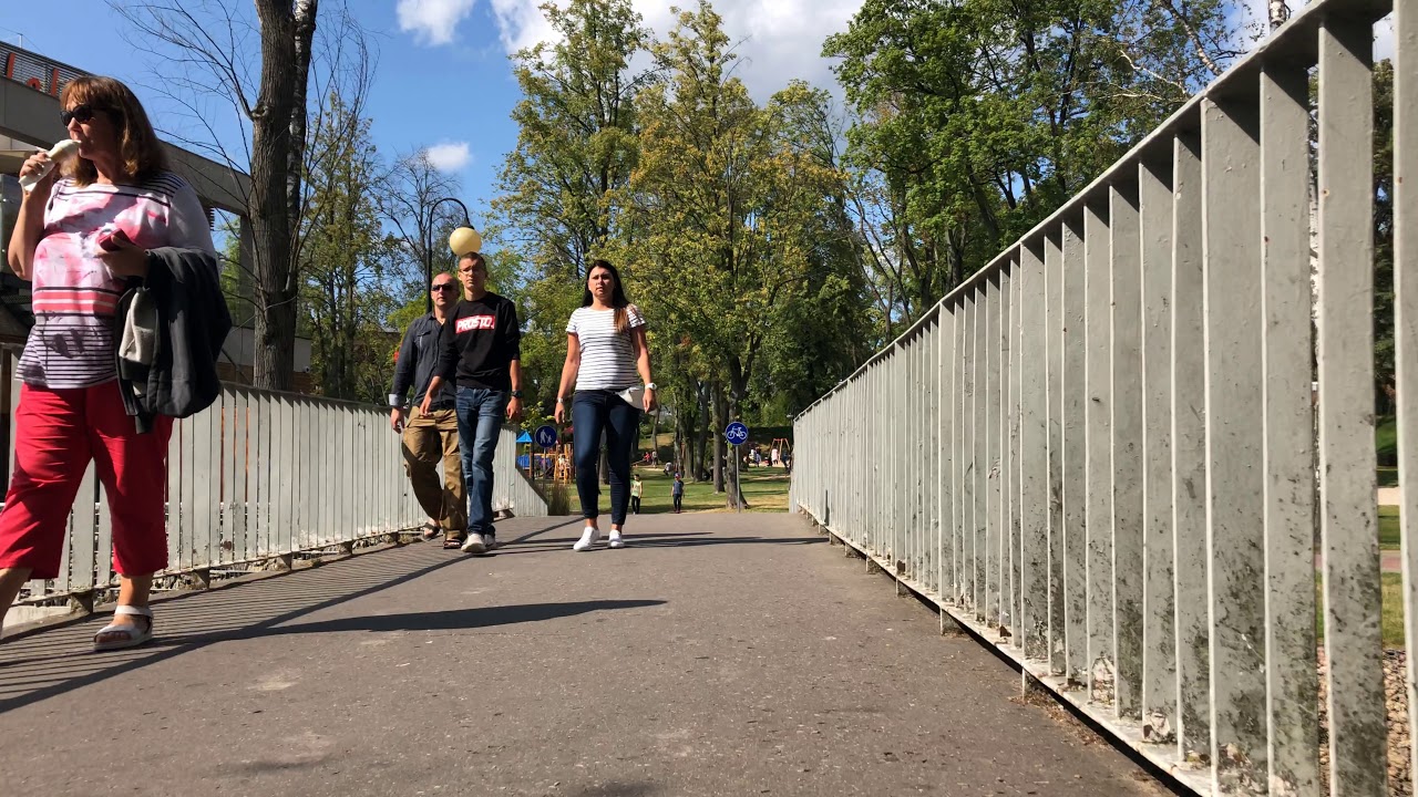 Ostróda - Spacer Bulwarem Europejskim / oglądaj w HD