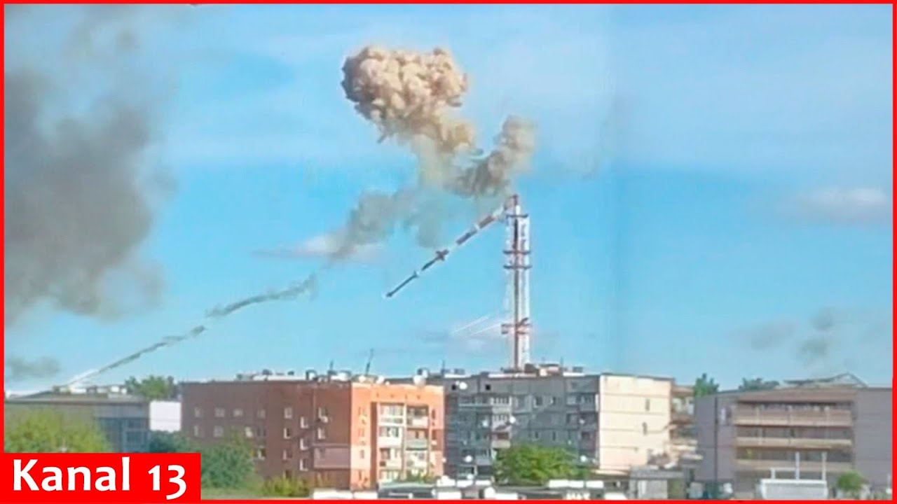 Russian troops struck TV tower in Ukrainian city of Kharkov with the use of Iskander missile