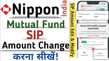 how to setup sip amount in nippon india mutual fund app | sip amount kaise badhaye | 2024