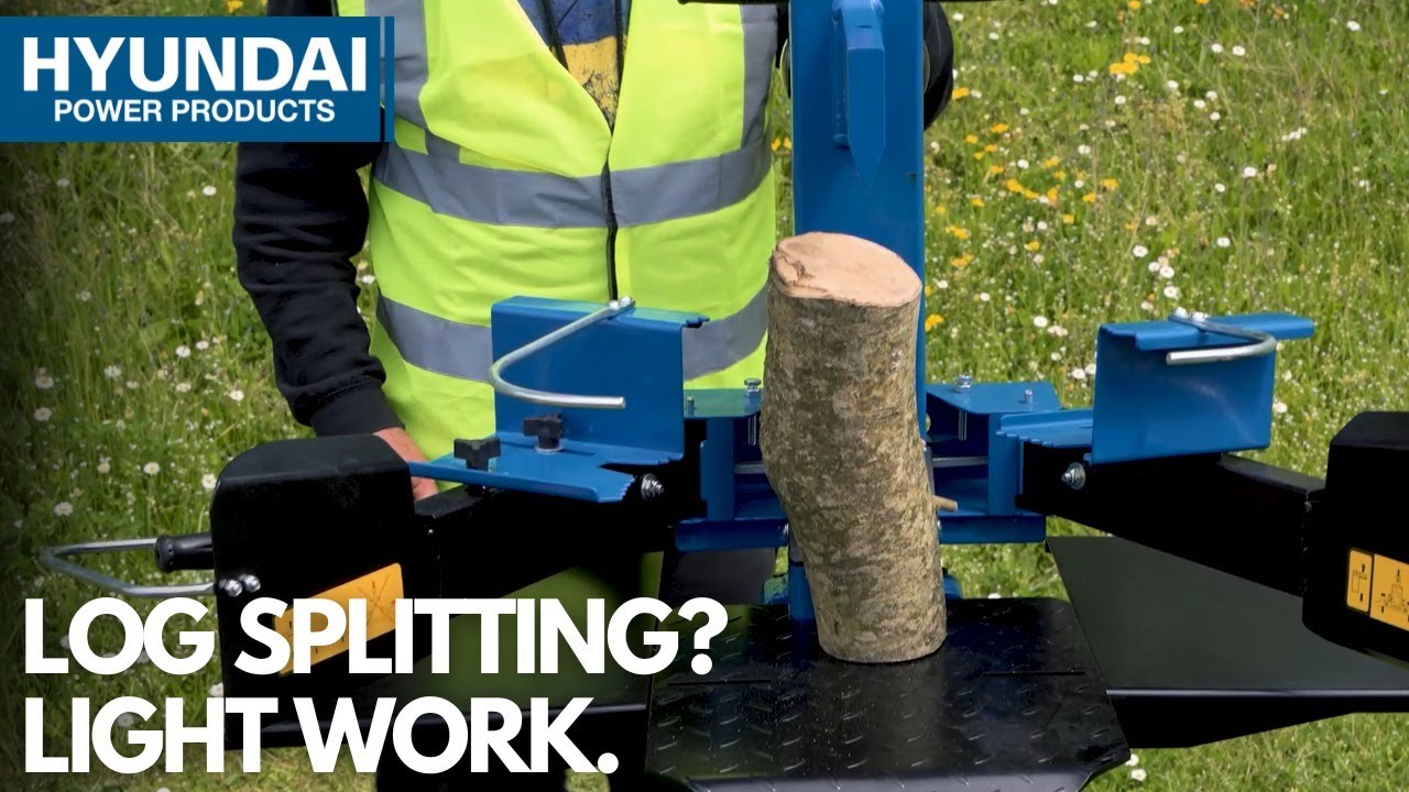 Get Your Logs Ready For Winter : Hyundai Electric Log Splitters
