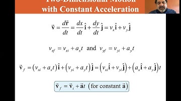 University Physics Lectures, Two Dimensional Motion with Constant Acceleration