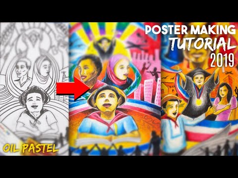 POSTER MAKING TUTORIAL STEP BY STEP BUWAN NG WIKA 2019 | ART