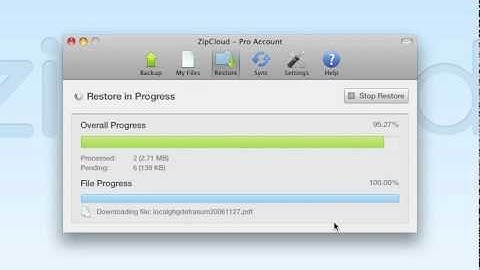 Zipcloud Tutorial: How to Restore Files on a Mac
