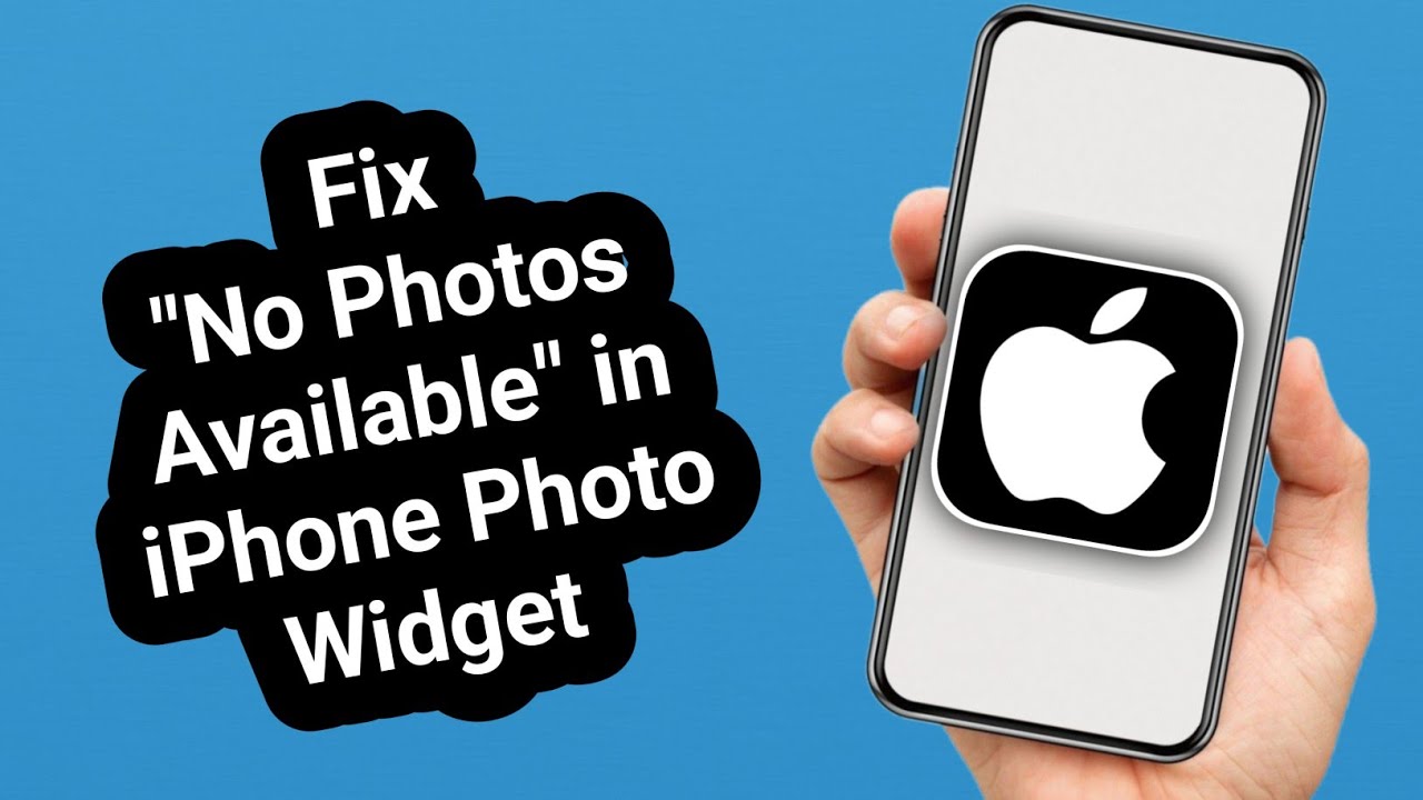 How to Fix “No Photos Available” in iPhone Photo Widget