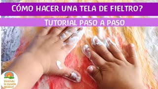 Cmo Hacer Una Tela De Fieltro  Labores Con Velln  Paso A Paso