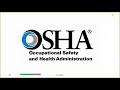 إدارة السلامة والصحة المهنية دورة السلامة والصحة المهنية OSHA د يوسف بدير 
