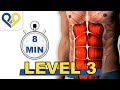 8 Min Abs Workout - Level 3 - P4P Music