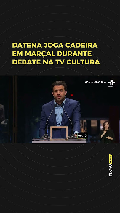 Datena dá cadeirada em Marçal