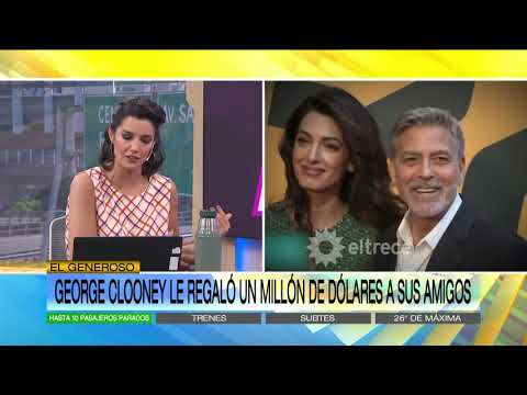 Video: George Clooney una vez dio $ 1 millón cada uno a sus 14 amigos más cercanos