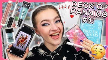DECK OF PANNING PROJECT PAN #3!! (we finally hit pan!!) #deckofpanning #projectpan #makeup