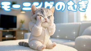 【Shachiku Neko no Mugi】Buongiorno miao!! Uno sguardo ravvicinato alla routine mattutina di Mugi i... screenshot 2