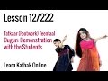 Dugun demonstration with students  tatkaar footwork  teentaal   basic dance steps  lesson 12222