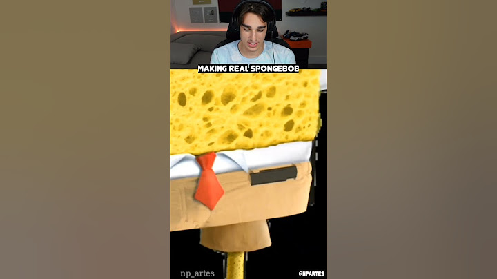 Membuat Spongebob Dalam Kehidupan Nyata