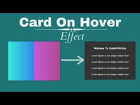 CSS Card Hover Effects | HTML & CSS - Code With Vicky