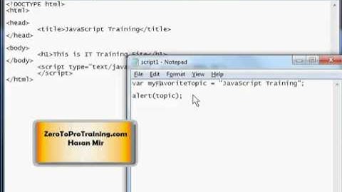 JavaScript Training Series - Tutorial 5 - Declaring and Initializing Variables