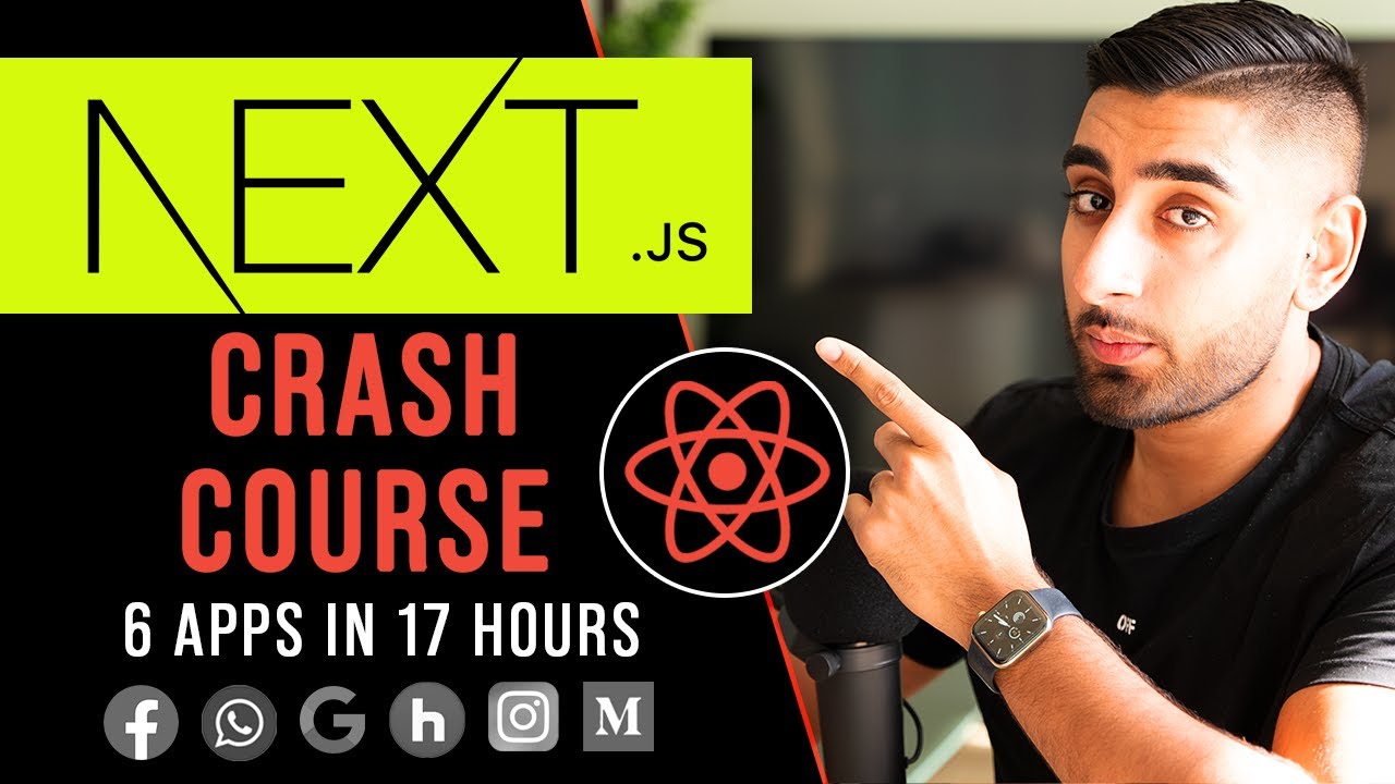 Download NEXT.JS Crash Course for Beginners - Build 6 Apps in 17 Hours (SSR, Auth, Full-Stack + More) [2022]