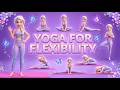 Get Flexible with Fun Kids Yoga🌈💜 | Butterfly Poses, Stretching & Smiles 🦋 | Kiddo Yoga Land