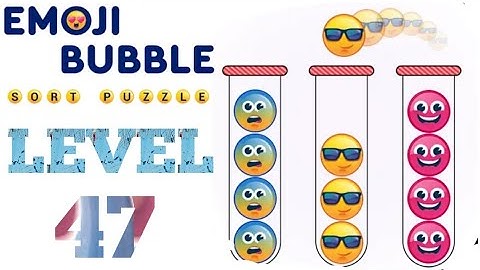 Emoji Ball Sort Puzzle Level 47 Android & iOS  #trydra #BallSortalllevel #EmojiBallSort #ballsort