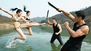 美女特工潛伏水中，虐殺日本特務，救出人質 🔥 功夫 | Kung Fu