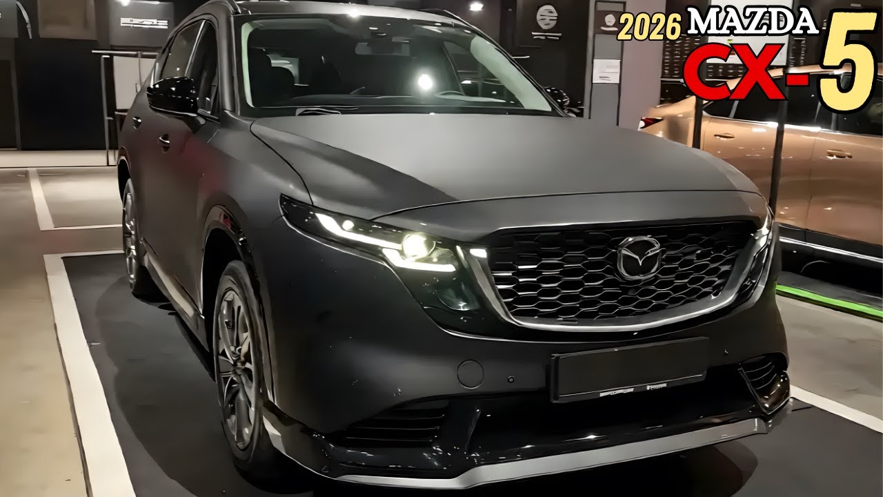 Совершенно новая Mazda CX-5 Matte Black Edition 2026 года — внедорожник стал еще злее!