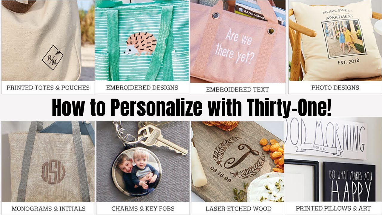 Let's start a list of personalization - Thirty-One Gifts