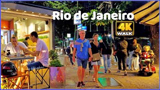 【4K】WALK 🇧🇷 Rio de Janeiro RJ BRAZIL - Ipanema Travel vlog