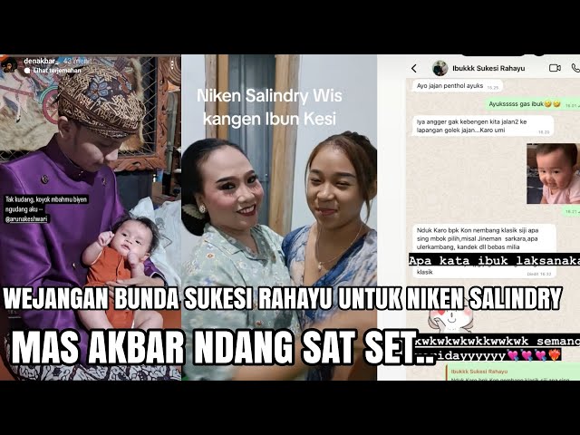 WEJANGAN BUNDA SUKESI BUAT NIKEN SALINDRY‼️MAS AKBAR NDANG SAT SET... class=