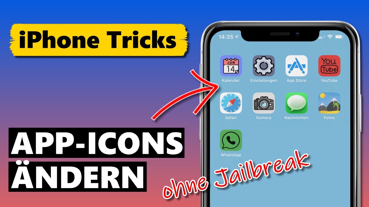 App Icons Andern Auf Dem Iphone Ios 14 Ohne Jailbreak Youtube