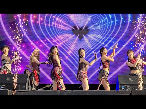 IVE 아이브 Lollapalooza Paris 2025 After LIKE + All Night barricade fancam 20250720