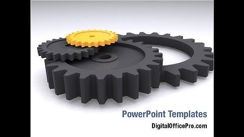 Global Gears PowerPoint Template Backgrounds - DigitalOfficePro #00616