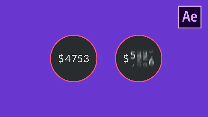 UI Interface Animation With Numbers - After Effects Tutorial