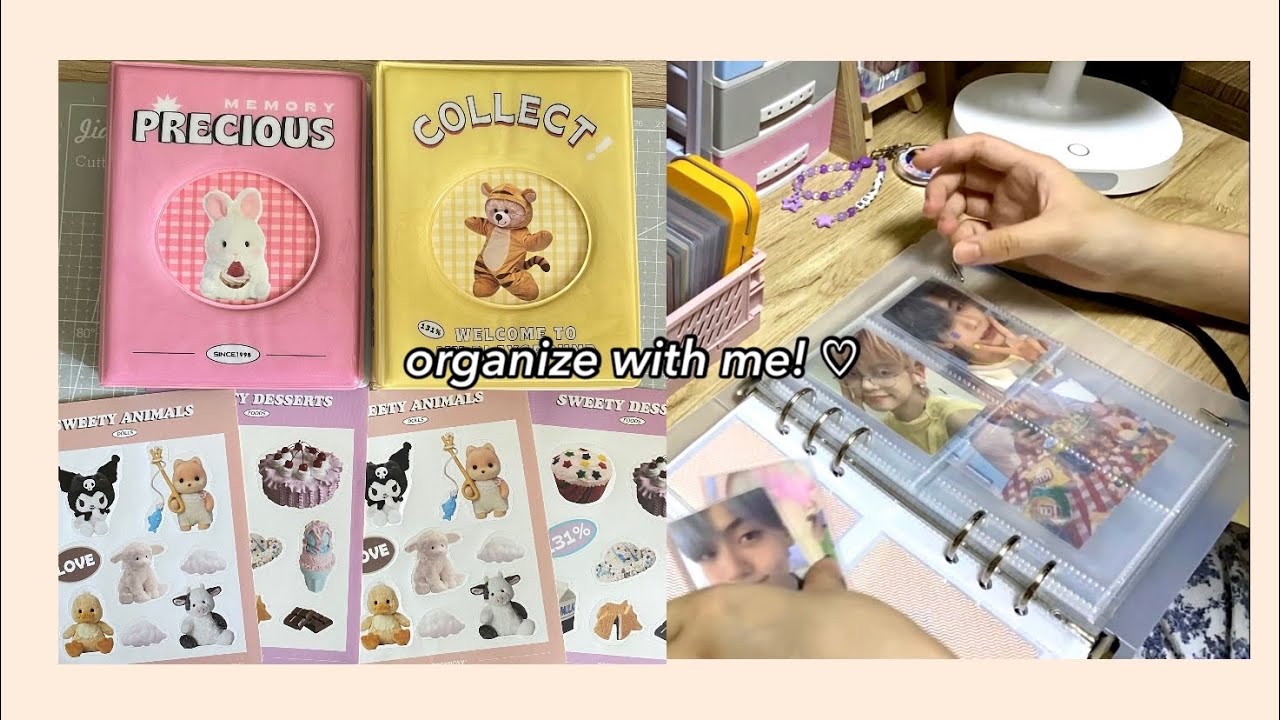 reorganizing my bts & txt photocard collection! | switching to collect