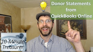 QBO #9: How to create Giving Statements