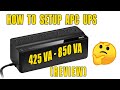 How To Setup & Install APC UPS 425VA 450VA 650VA 850VA Back UP Battery & Review
