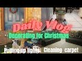 Daily Vlog: Decorating for Christmas: Putting up lights (12 Days of Decorating for Christmas)