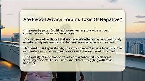 Are Reddit Advice Forums Toxic Or Negative? - Everyday-Networking