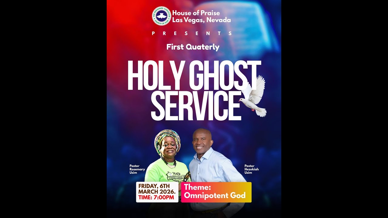 RCCG HOUSE OF PRAISE 2026 HOLY GHOST SERVICE - YouTube