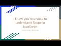 Function Scope vs Block Scope (JavaScript made easy)