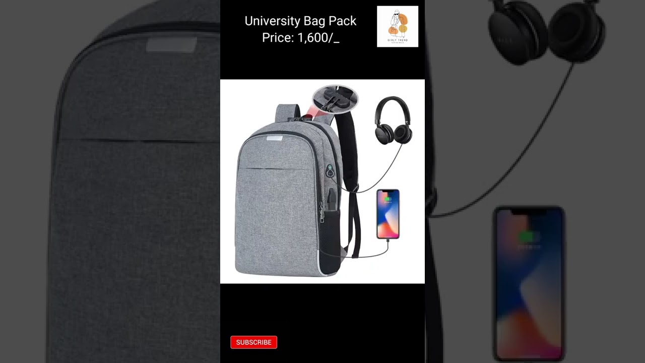 University Bag Pack For Boys/ Girls😍😋🤪 (@Girly Trend)