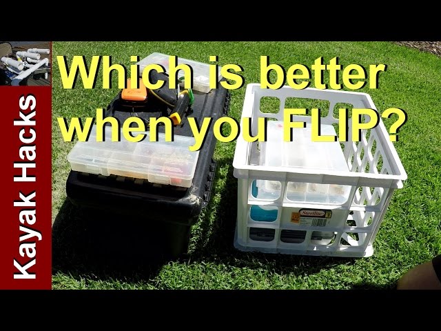 Cheap Tackle Toolbox vs Milk Crate for Kayak Fishing - Tested