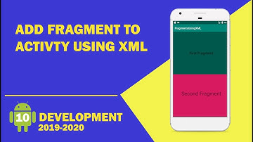 Android tutorial  - 10 - How ADD Fragments to Activity Using XML in android Studio