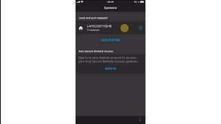 AXIS Camera Station mobile app - Connect to local or port mapped systems screenshot 2