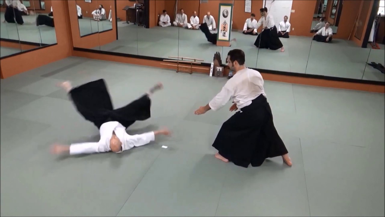 Aikido Technique UKEMI Side Fall and Back Fall Exercises YouTube